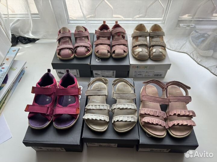 Босоножки сандалии ecco geox 22, 23, 24, 25, 26