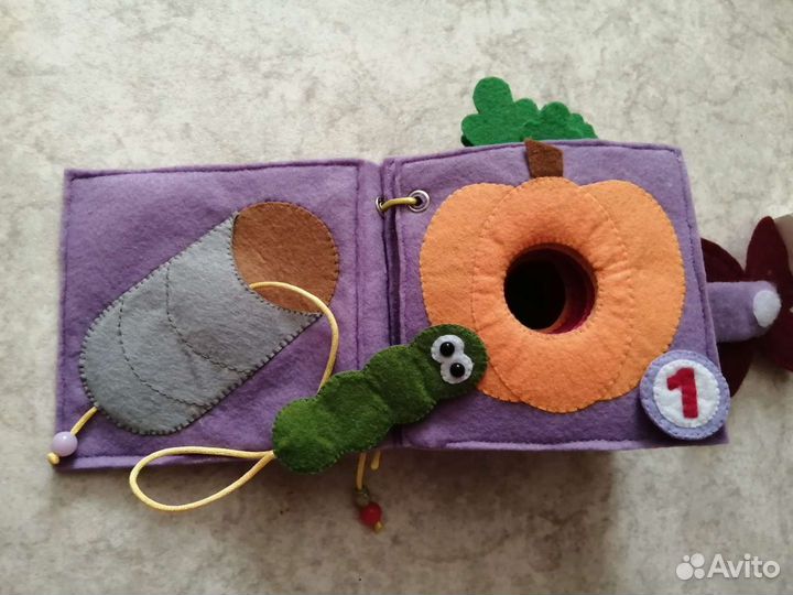 Развивающая книга из фетра 