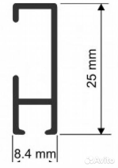 Карниз потолочный алюминиевый 230см