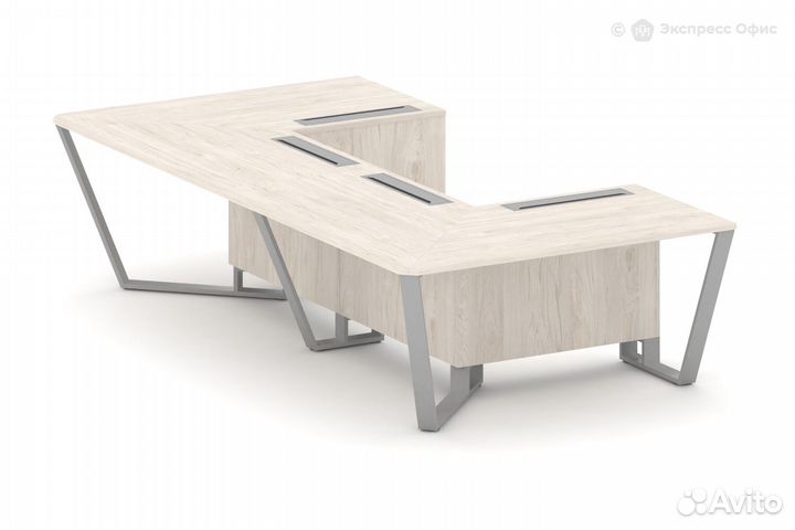 Стол для переговоров П-образный Steel Meet KD-PR.B.SP-07P