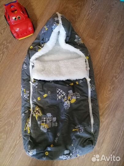 Зимний конверт в коляску