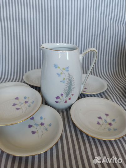 Чайно кофейный сервиз гдр душистый горошек