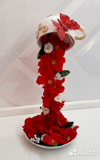 Парящая чашка, топиарии handmade