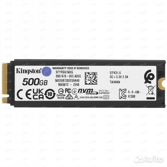 Новый ssd 500гиг Kingstone
