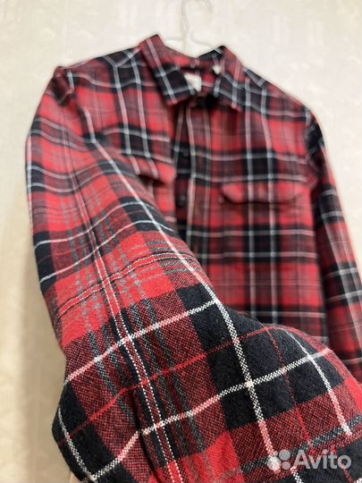 Рубашка Levi's хлопковая красная в клетку