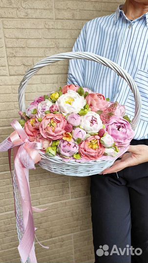 Сладкий букет из зефирных цветов