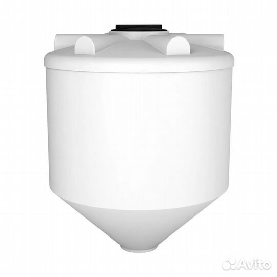 Емкость конусная пластиковая с полным сливом