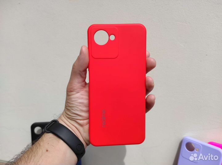 Чехол Silicon Cover realme С30 новый