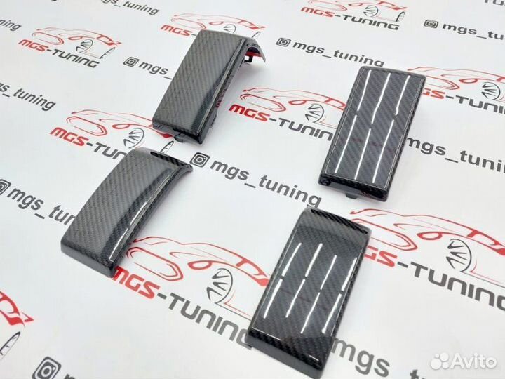 Комплект клыков в бампера G63 AMG w464 карбон