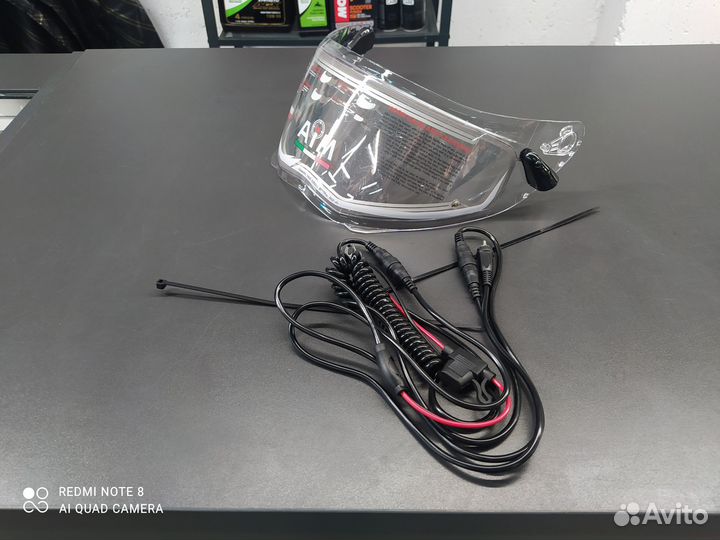 Шлем снегоходный с подогревом камуфляжный