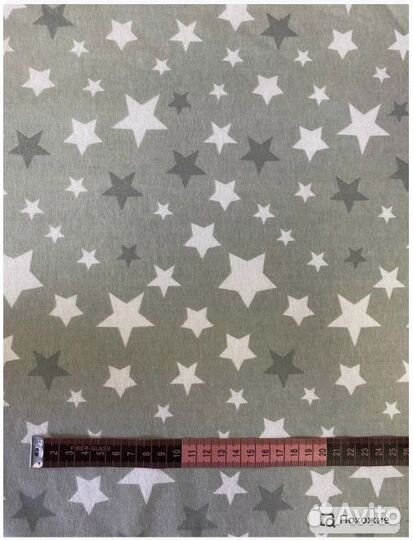 Фланель цветная, звезды,180 см*170 гр, отрез 2м