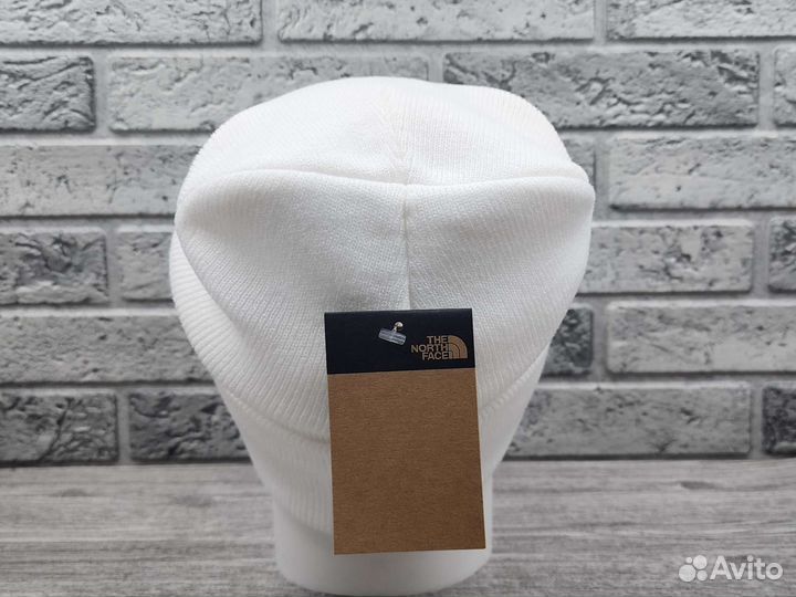 Шапка вязаная the north face белая