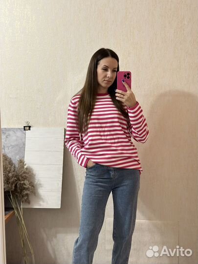 Женский свитер в полоску новый