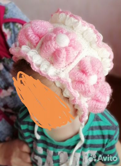 Шапка детская вязаная