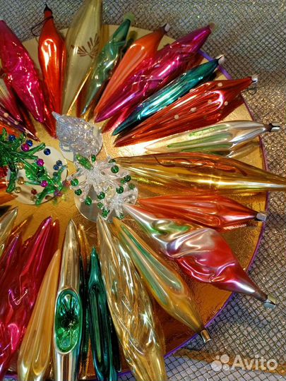 Сосулька. Ёлочная игрушка, 50-е г. СССР