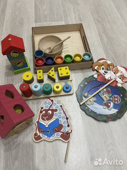 Развивающие деревянные игрушки