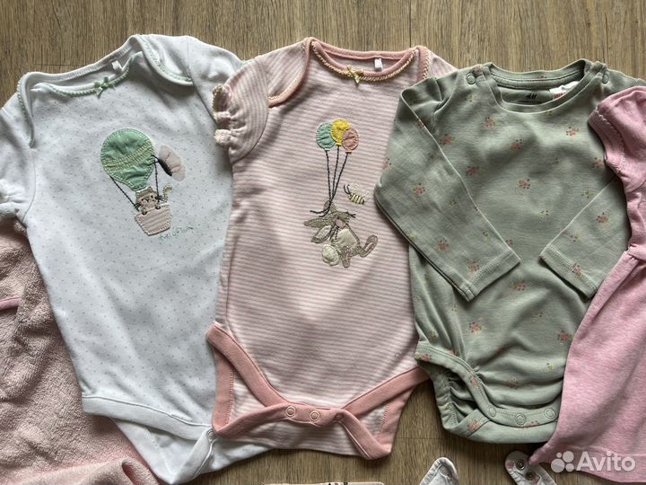 Вещи пакетом на малышку 2-6 мес