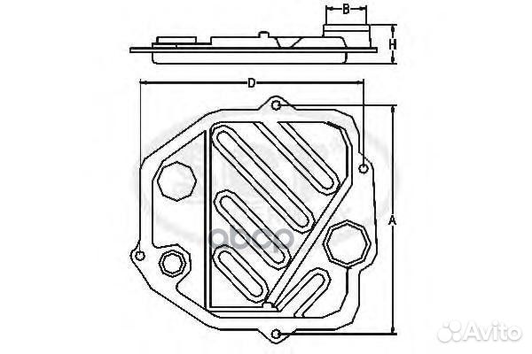 Фильтр АКПП mazda xedos 6/9/mazda 323/626 94- s