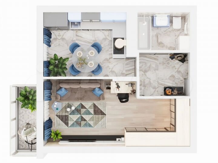 1-к. квартира, 38,9 м², 17/19 эт.