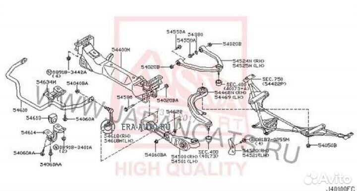 Asva 0220-V35FU Опора шаровая перед прав/лев