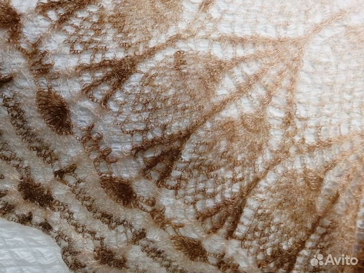 Новая Ажурная шаль из козьего пуха