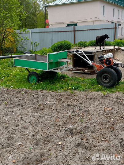 Мотоблок с прицепом