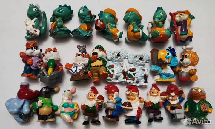 Игрушки из киндера 90х