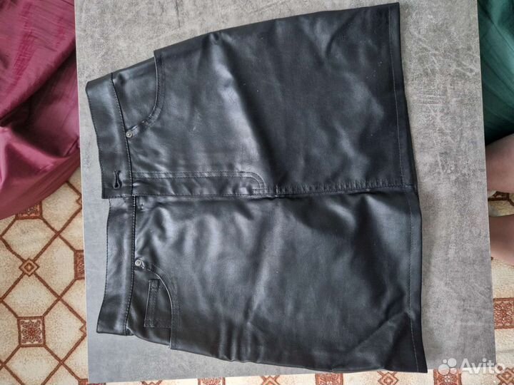 Кожаная юбка H&M