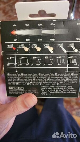 Фонарь налобный trek 900 Forclaz