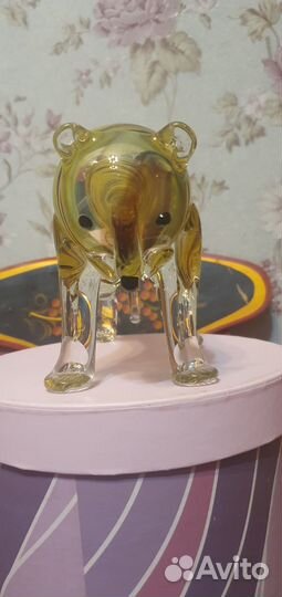 Статуэтка Тигр выдувное стекло