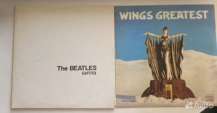 5 винила. Beattles, Wings