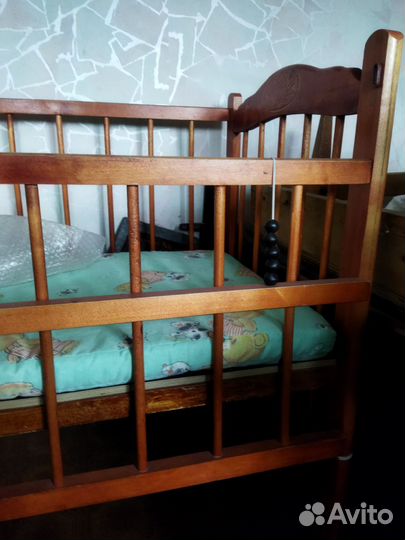 Детская кровать манеж с матрасом