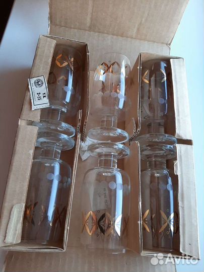 Набор бокалов праздничный. Чехия