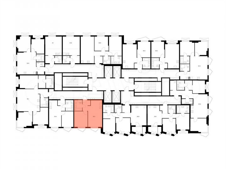 1-к. квартира, 38,5 м², 12/32 эт.