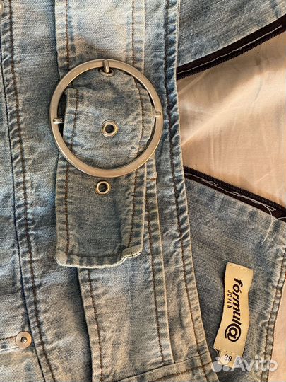 Джинсовая мини-юбка y2k 38