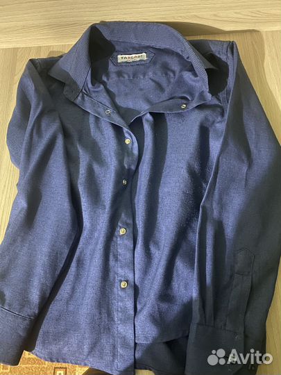 Рубашка для мальчика школьная 128