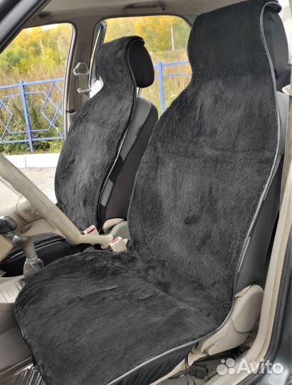 Меховые накидки на сидения авто