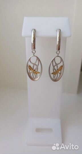 Серьги серебро