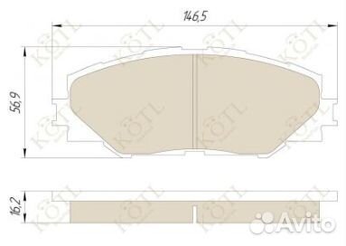 Передние тормозные колодки Toyota RAV4 3 кузов