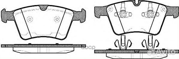 1370 00 1644201320 колодки дисковые п MB X16