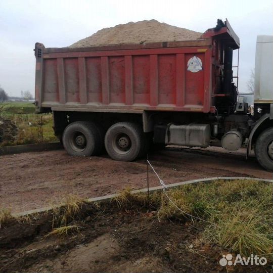 Песок карьерный с доставкой