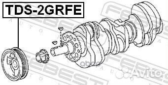 TDS-2grfe шкив коленвала Toyota sienna 03 TDS
