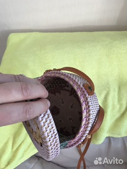 Сумка из соломки плетеная