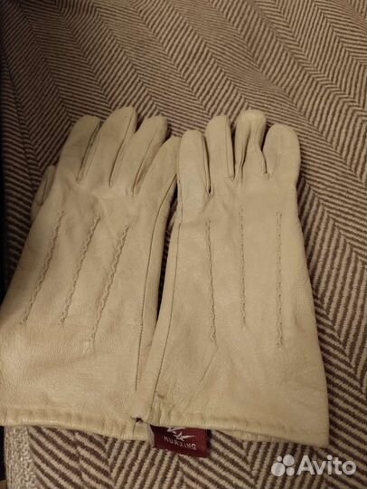 Перчатки кожаные женские S