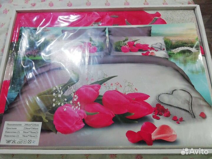 Постельное белье евро новое
