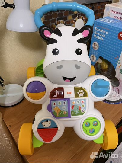 Игрушка толокар Зебра fisher price