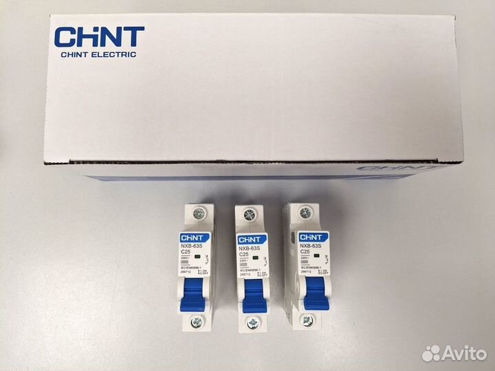 Автоматический выключатель Chint NXB-63S 1P 25А C