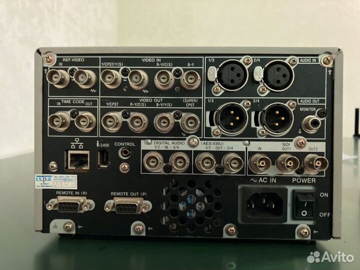 Sony DSR-DR1000P дисковый рекордер dvcam