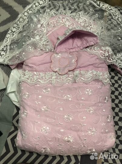 Конверт зимний для девочки