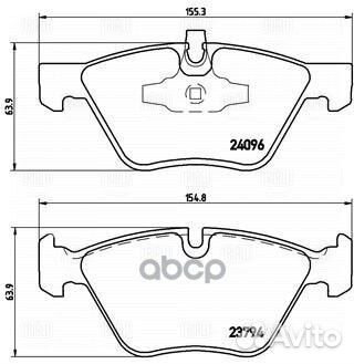Колодки торм. для а/м BMW 1 (E81/87) (04) /3 (E